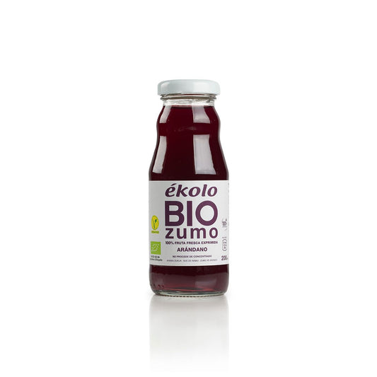 Ékolo 100% sumo de arando biológico espremido na hora 200ml