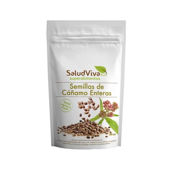 Sementes de cânhamo inteiras ECO 250 g, Saúde Viva