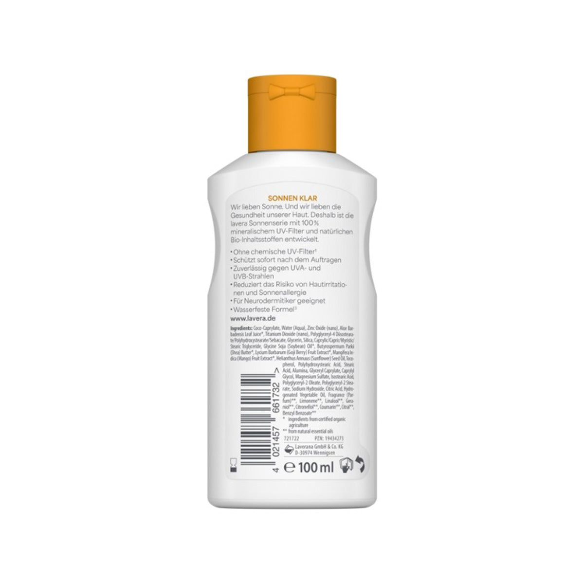 Lavera Loção Solar Sensível FPS 30 100 ml