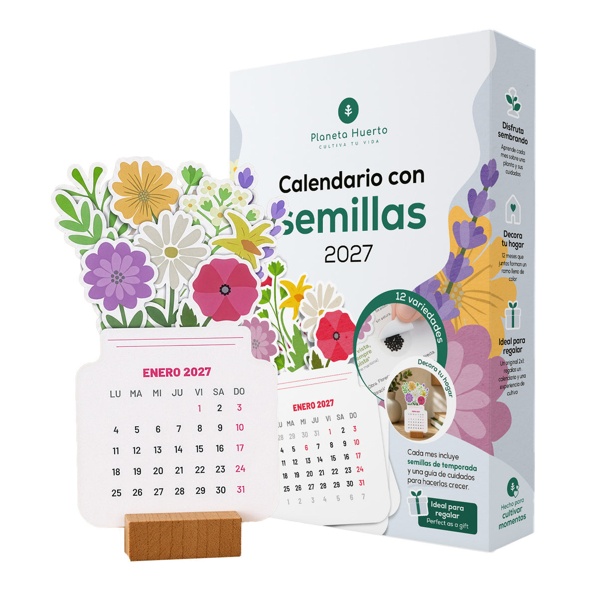 Calendario con Semillas 2027 Planeta Huerto