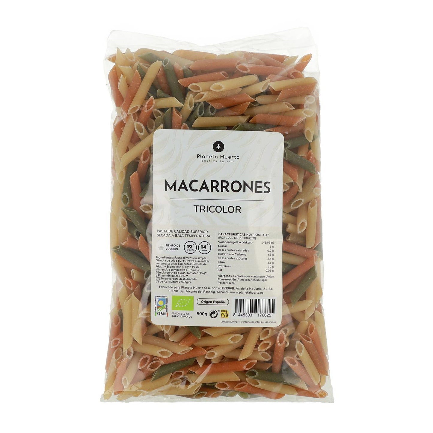 Massa Tricolor ECO Planeta Huerto 500gr