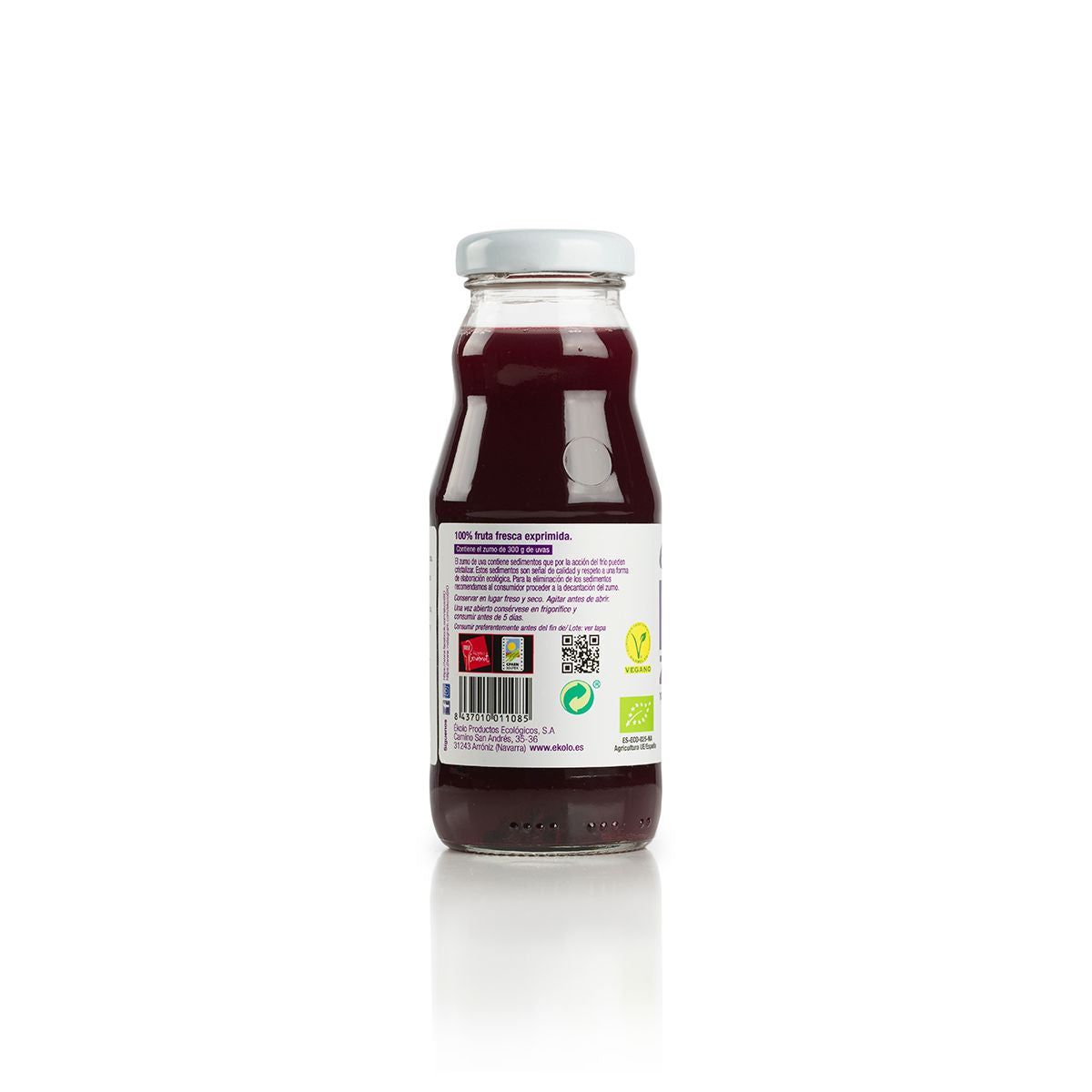 Ékolo 100% sumo de uva preta biológico espremido na hora 200ml