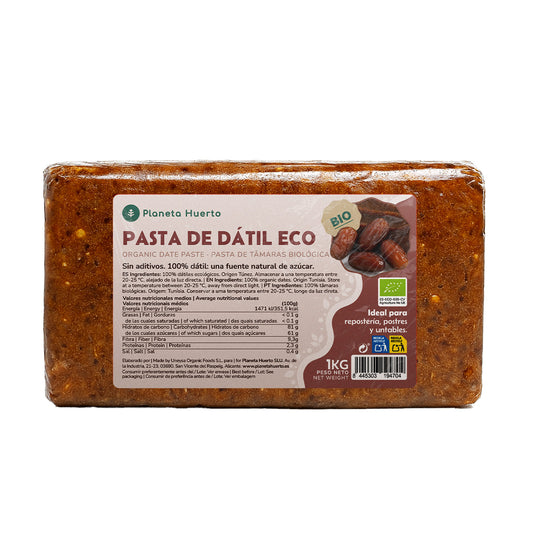 Pasta de tâmaras 100% natural Planeta Huerto 1 kg