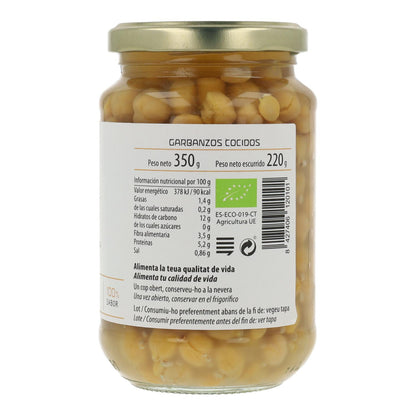 Grão de bico cozido biológico Cal Valls 450 g