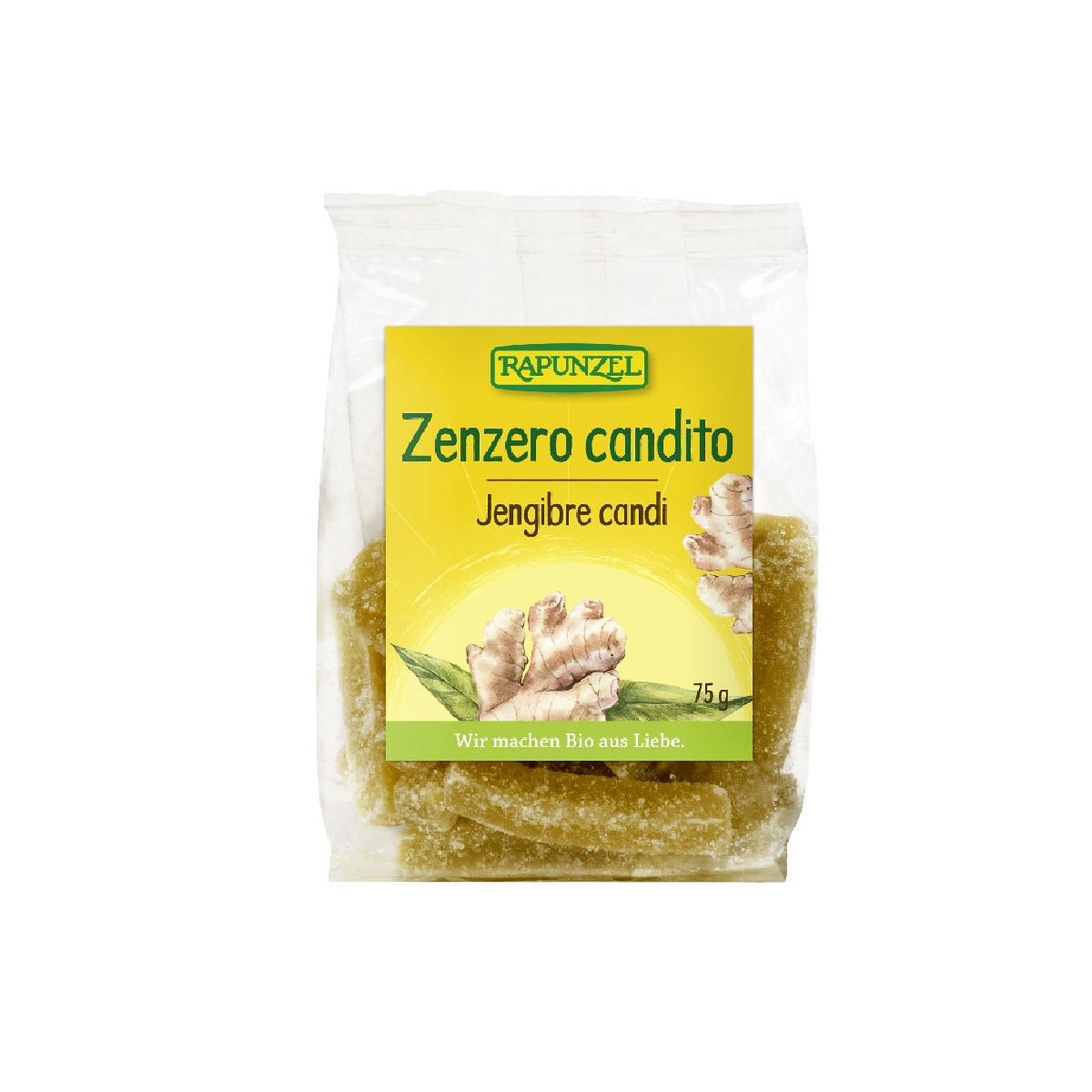 Rebuçados de Gengibre Biológicos Rapunzel 75 g