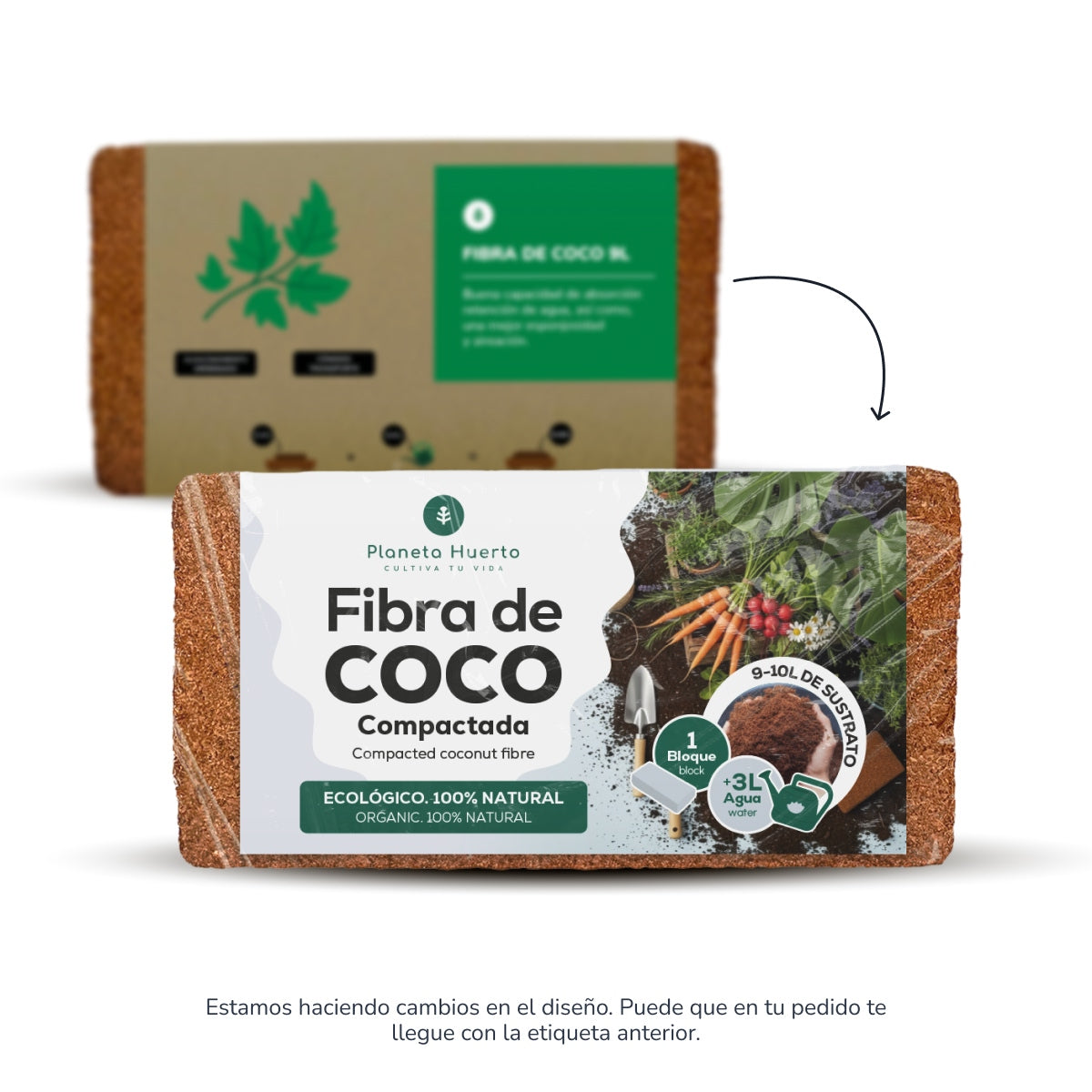 Substrato de Fibra de Coco Planeta Huerto 9 Litros 