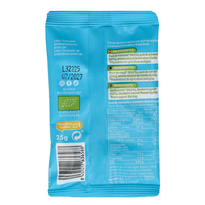Snack de Maçã e Mirtilo Biológico 25g, Triboo