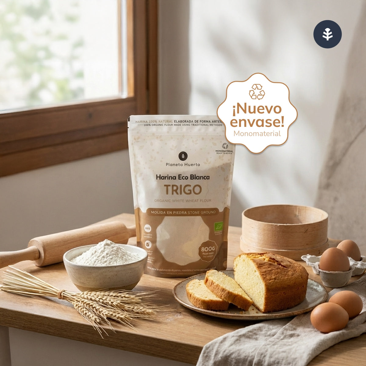Farinha de Trigo Branco Planeta Huerto Eco 800 g