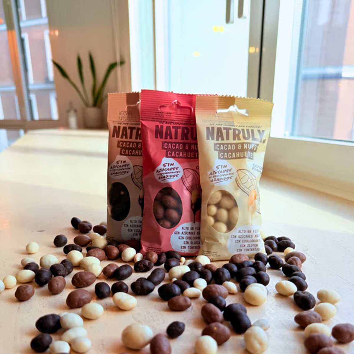 Cacao&amp;Nuts Chocolate branco Natruly 50g