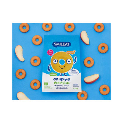 Smileat Bolachas infantis biológicas de espelta e maçã, 220g