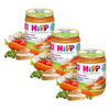 Pack de 3 frascos de legumes biológicos e arroz com frango a partir dos 4 meses HiPP 190 grHiPP
