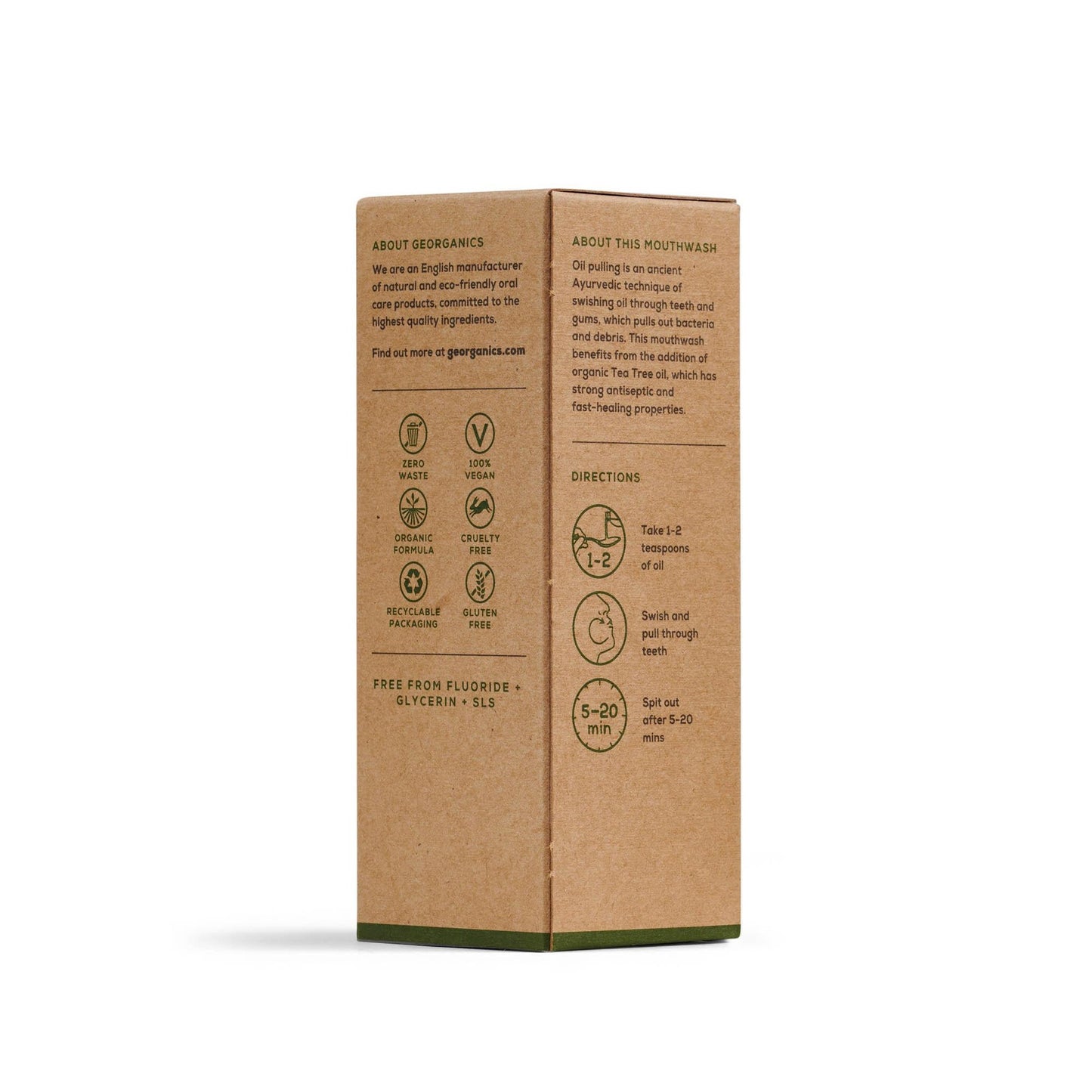Georganics Colutório com Óleo de Coco e Melaleuca 250 ml