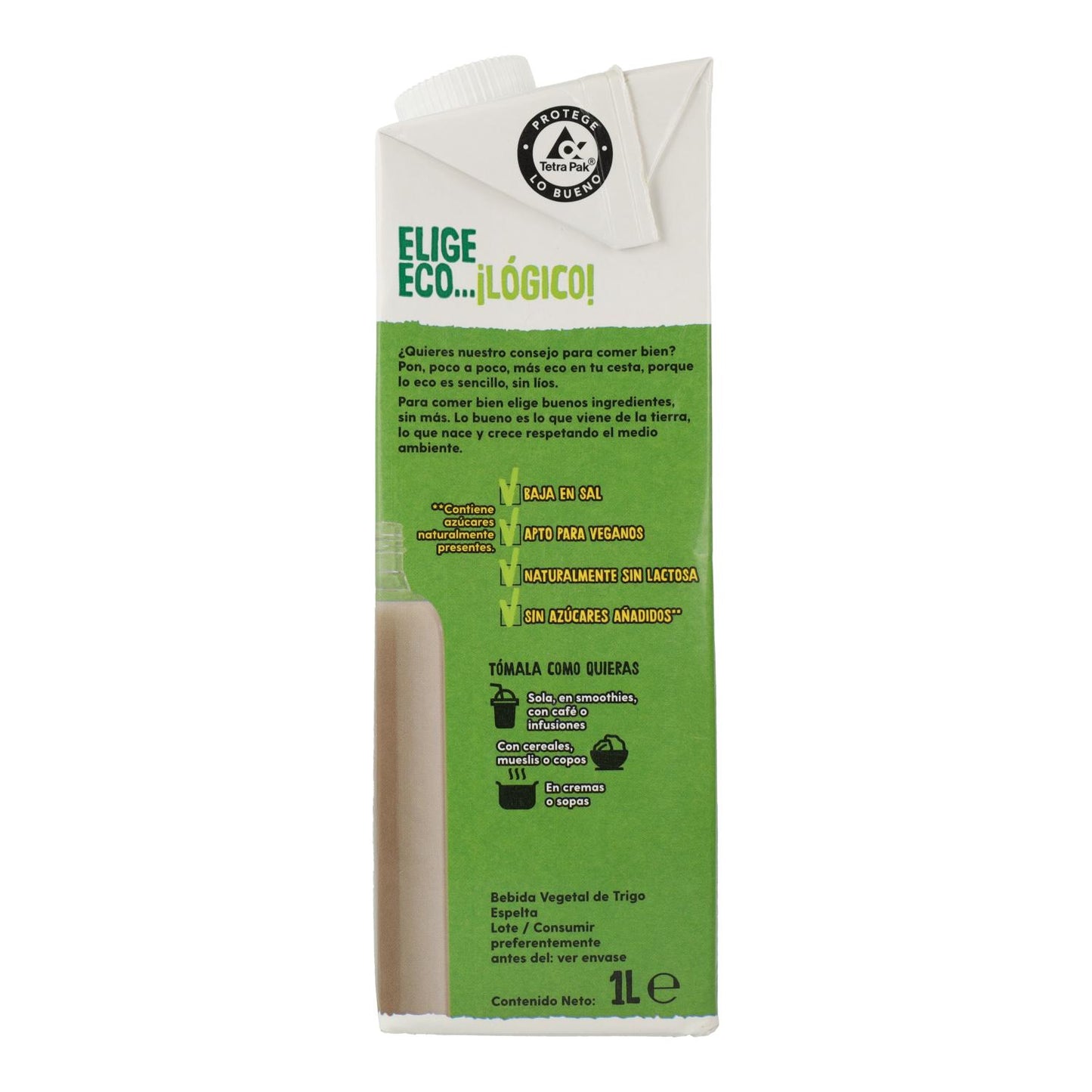 Bebida Vegetal de Trigo Espelta Biológico Ecocesta 1L