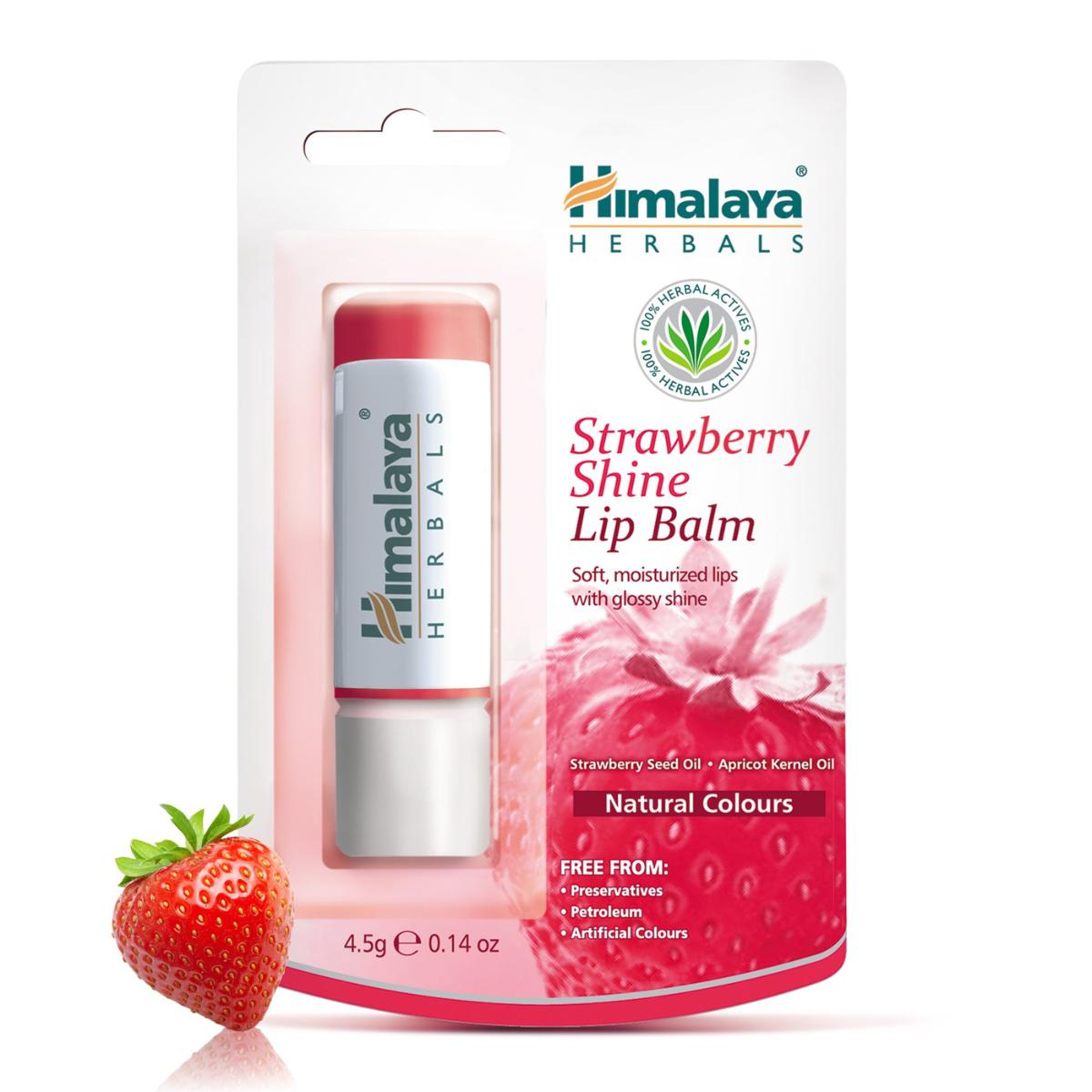 Bálsamo labial morango com brilho 4,5 g