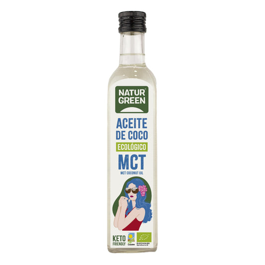 Óleo de Coco MCT Biológico NaturGreen 500 ml
