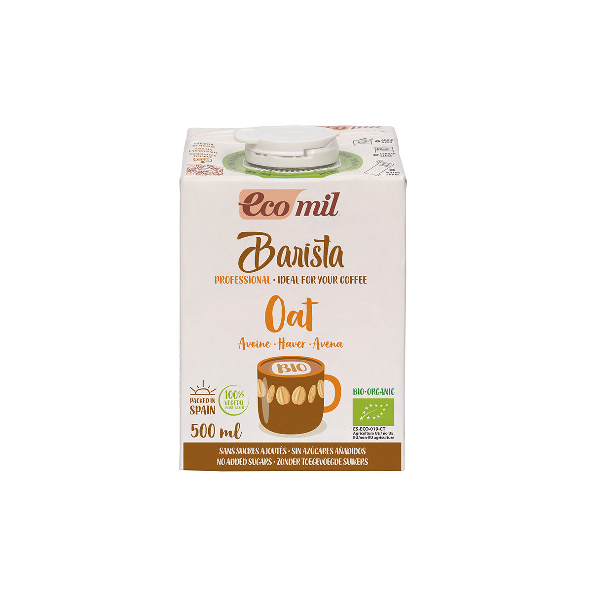 Bebida de Aveia Sem Açúcar Barista Bio ECOMIL 500 ml