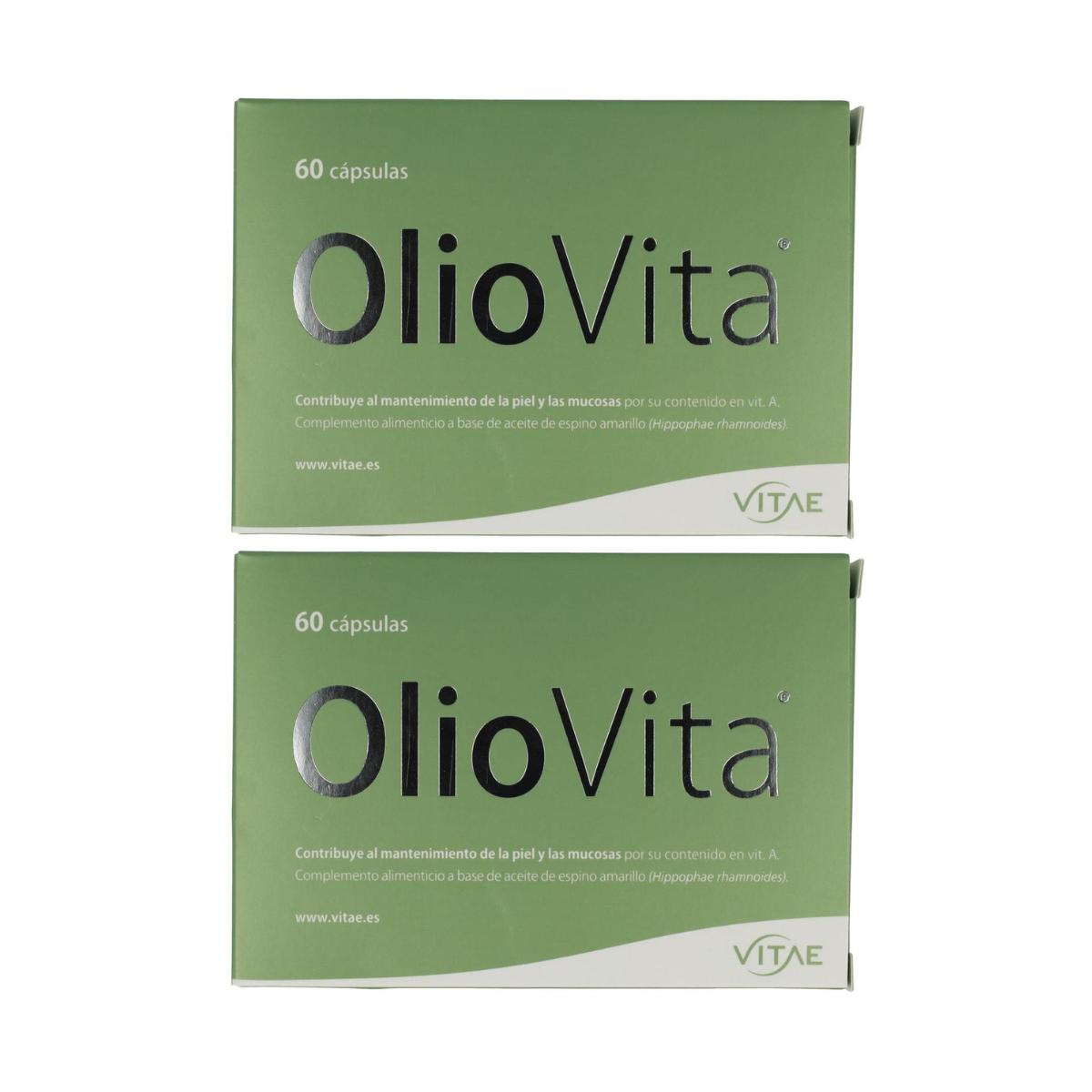 Embalagem 2x Oliovita 700 Mg Vitae 60 cápsulas