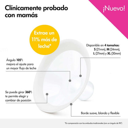 Funil de extração Personalfit Meleda 27 mm tamanho L