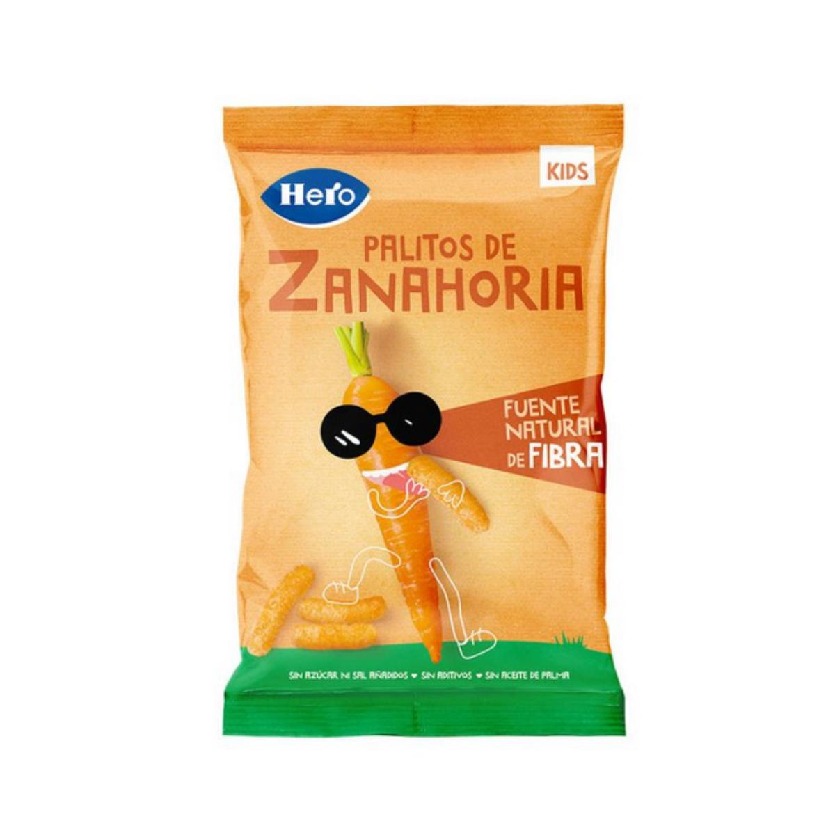 Pack de 7 palitos de cenoura 30 g - Hero Kids