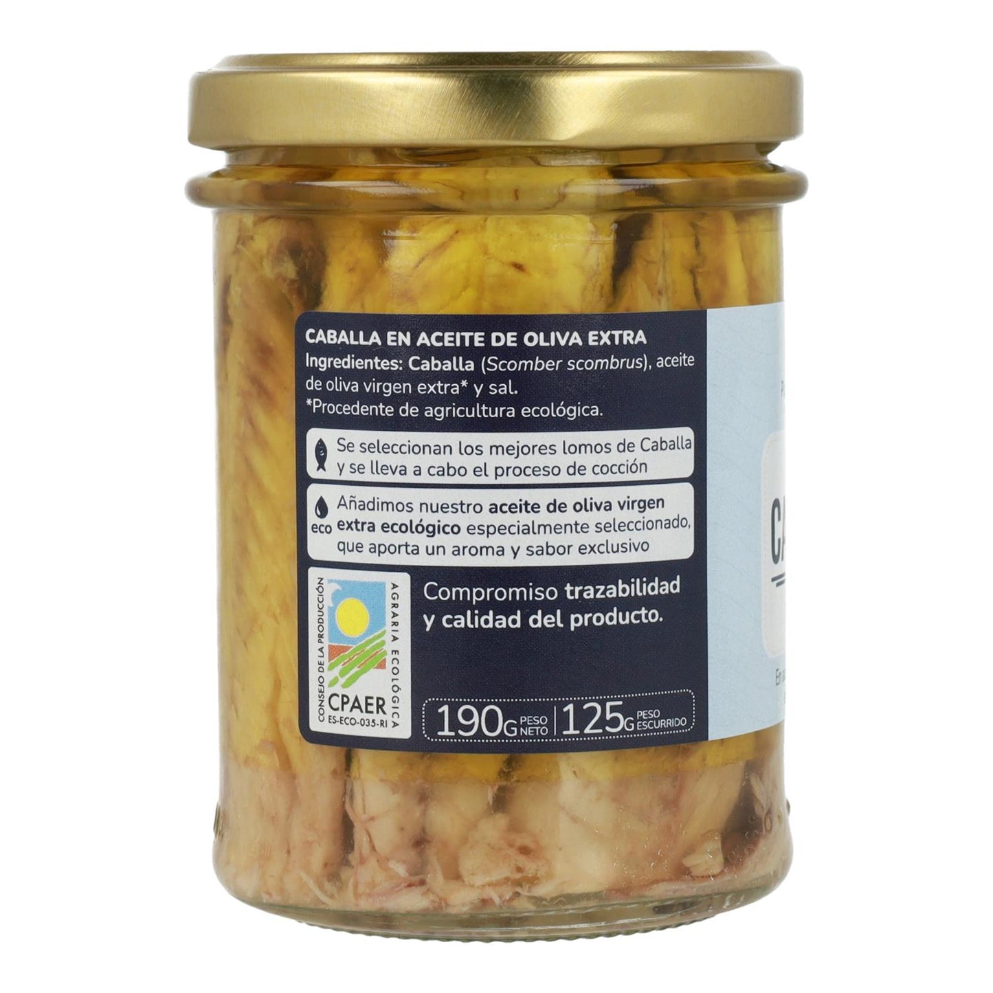 Cavala em azeite ECO Planeta Huerto 190 g