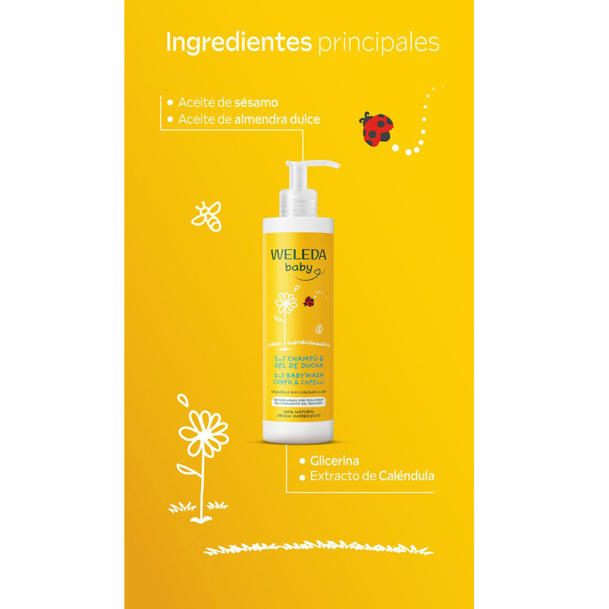 Champô e Gel de Banho Calêndula Weleda 400ml
