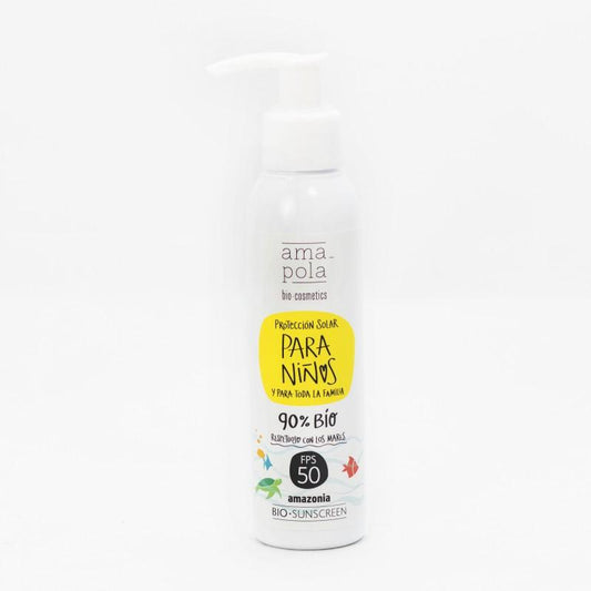 Protector solar infantil SPF 50 Amazonia Amapola 125 ml