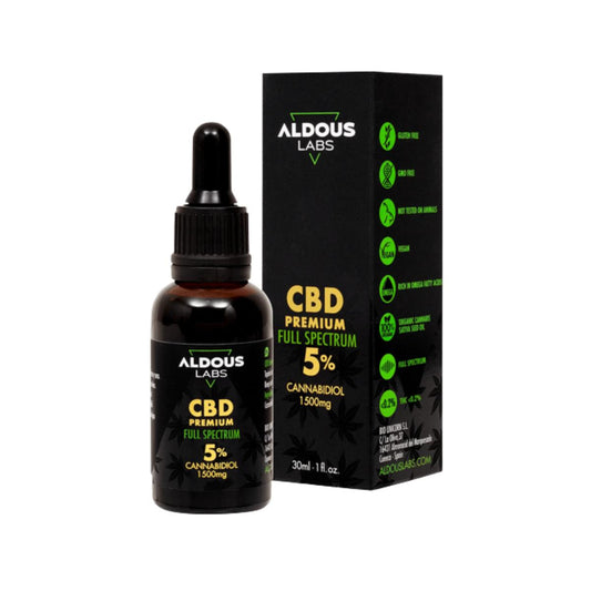 Auténtico CBD Oil 5% Full Spectrum, 30 ml. Aldous Labs