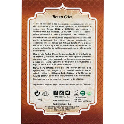 Pó de Henna Castanho Claro 100 g