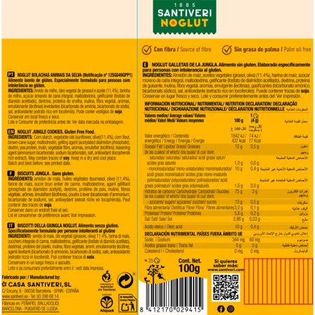 Biscoitos Selvagens Sem Glúten Santiveri 100 g