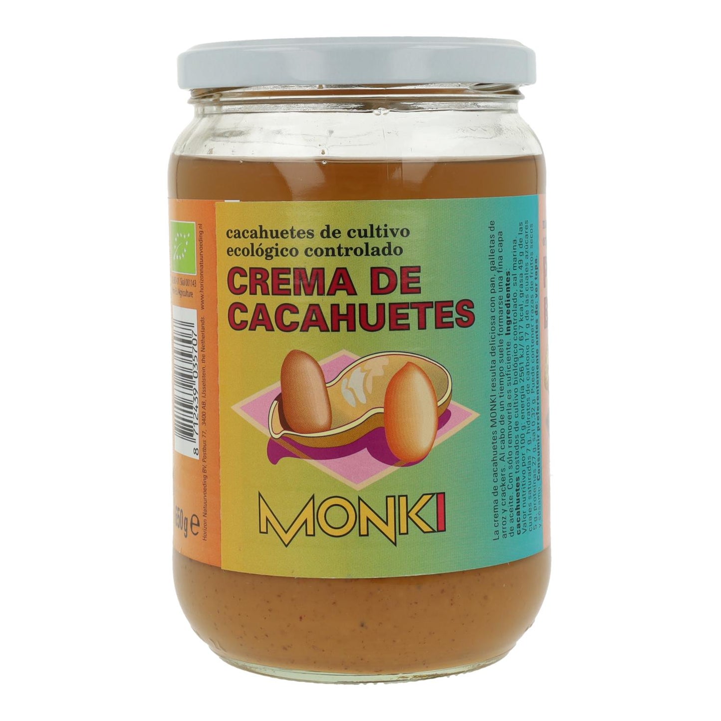 Manteiga de Amendoim Biológica Monki 330 g