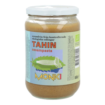 Tahini torrado sem sal biológico Monki 330 g