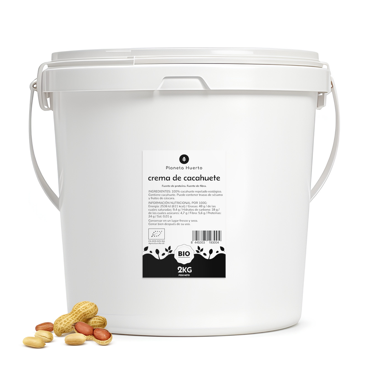 Manteiga de amendoim biológica Planeta Huerto 2kg