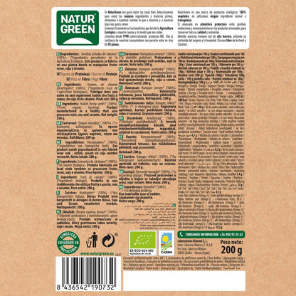 Sementes de Cânhamo Descascadas Naturgreen 200 g
