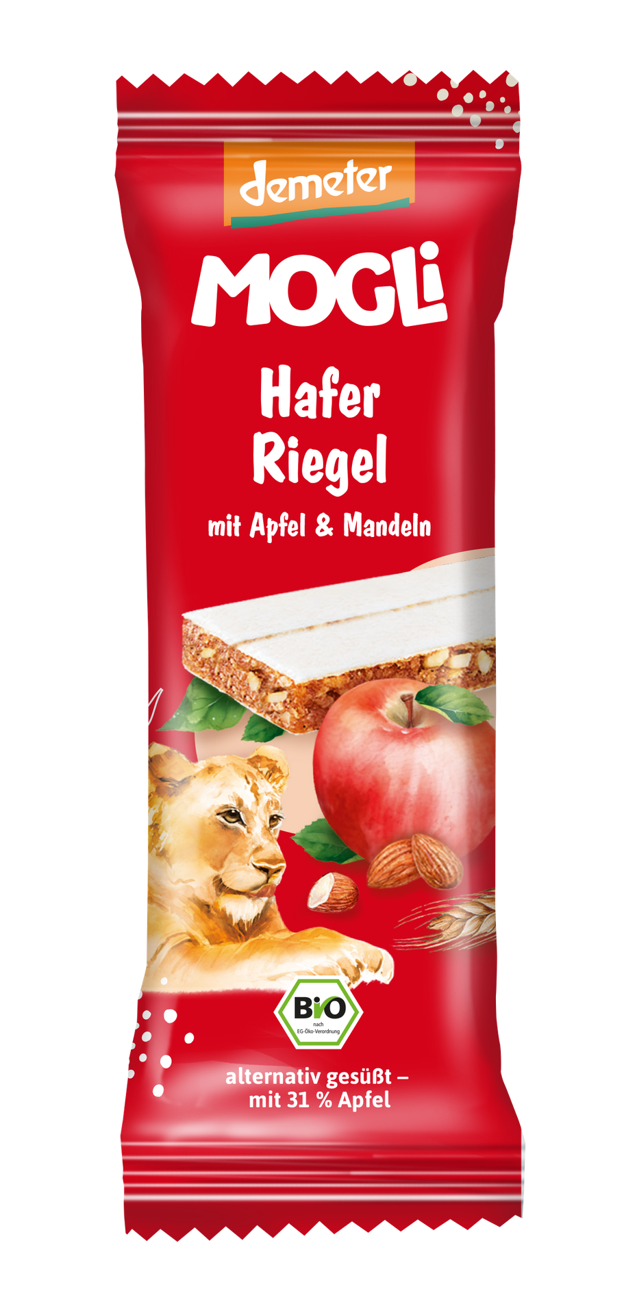 Barritas de Manzana con Avena Mogli 25 g