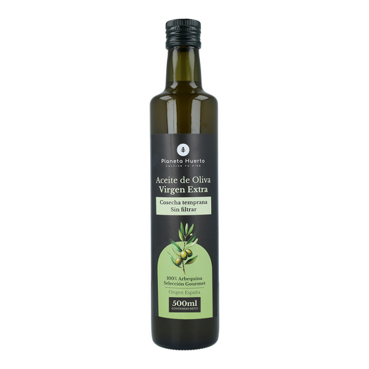 Azeite Virgem Verde Extra Colheita Precoce Planeta Huerto Não Filtrado 500 mL
