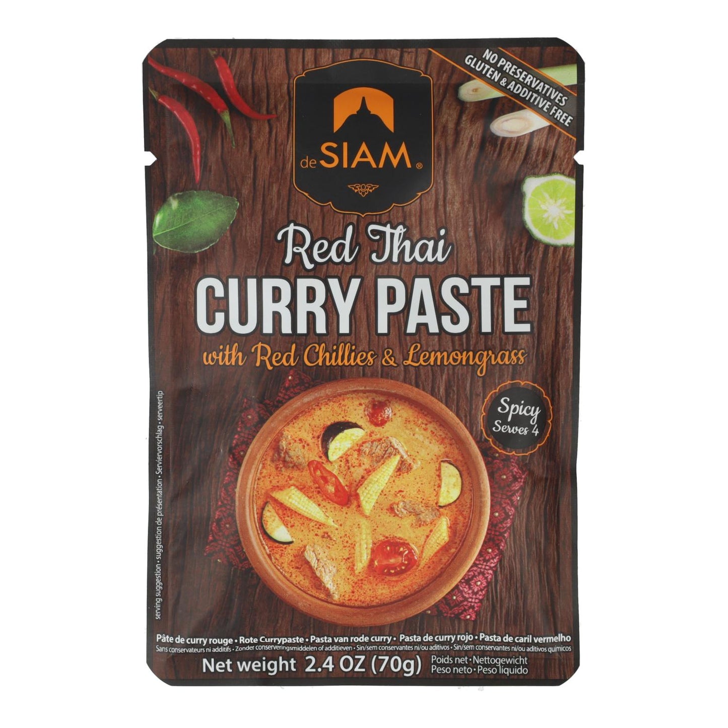 Pasta de Caril Vermelho Desiam 70g