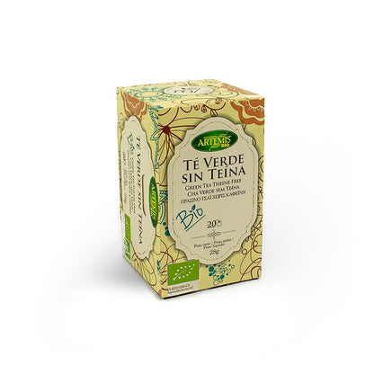 Chá verde Artemis sem cafeína, 20 saquetas