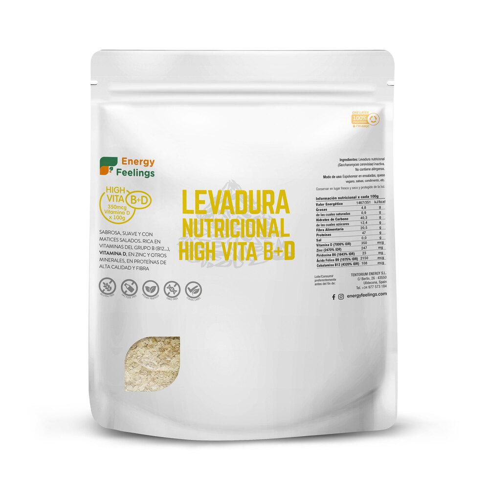 Pack 2x Energy Feelings levedura nutricional rica em vitamina D 1 kg