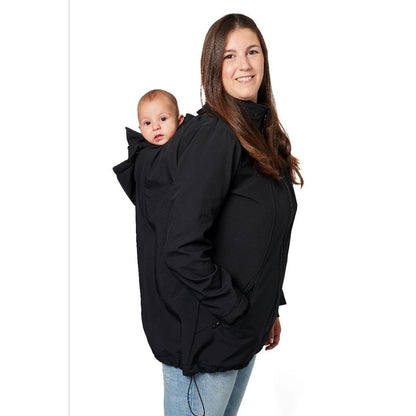 Momawo 4 em 1 Baby Carrier Coat Preto Kangura Tamanho XL