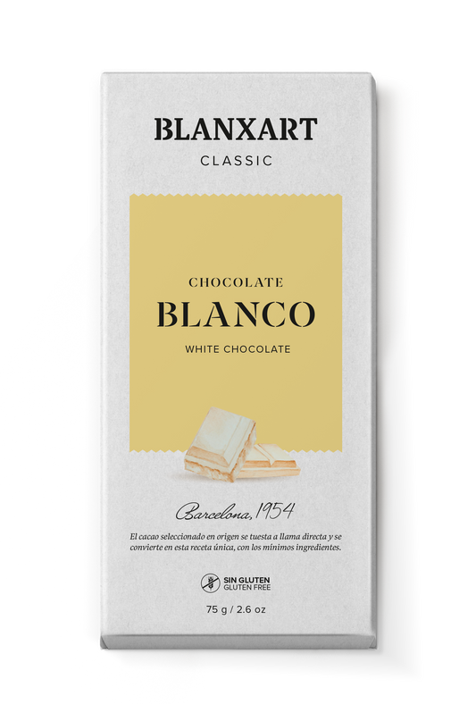 Chocolate Blanco Sin gluten Blanxart 75 g