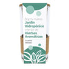 Cultivo hidropónico de coentro e orégãos