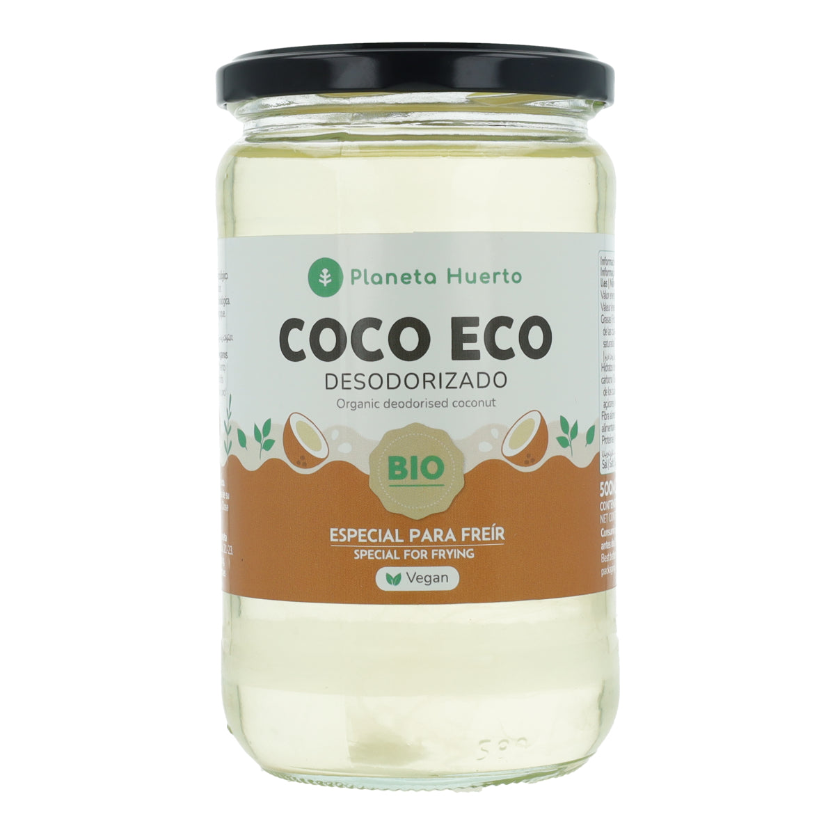 Óleo de Coco Desodorizado ECO Planeta Huerto 500 ml