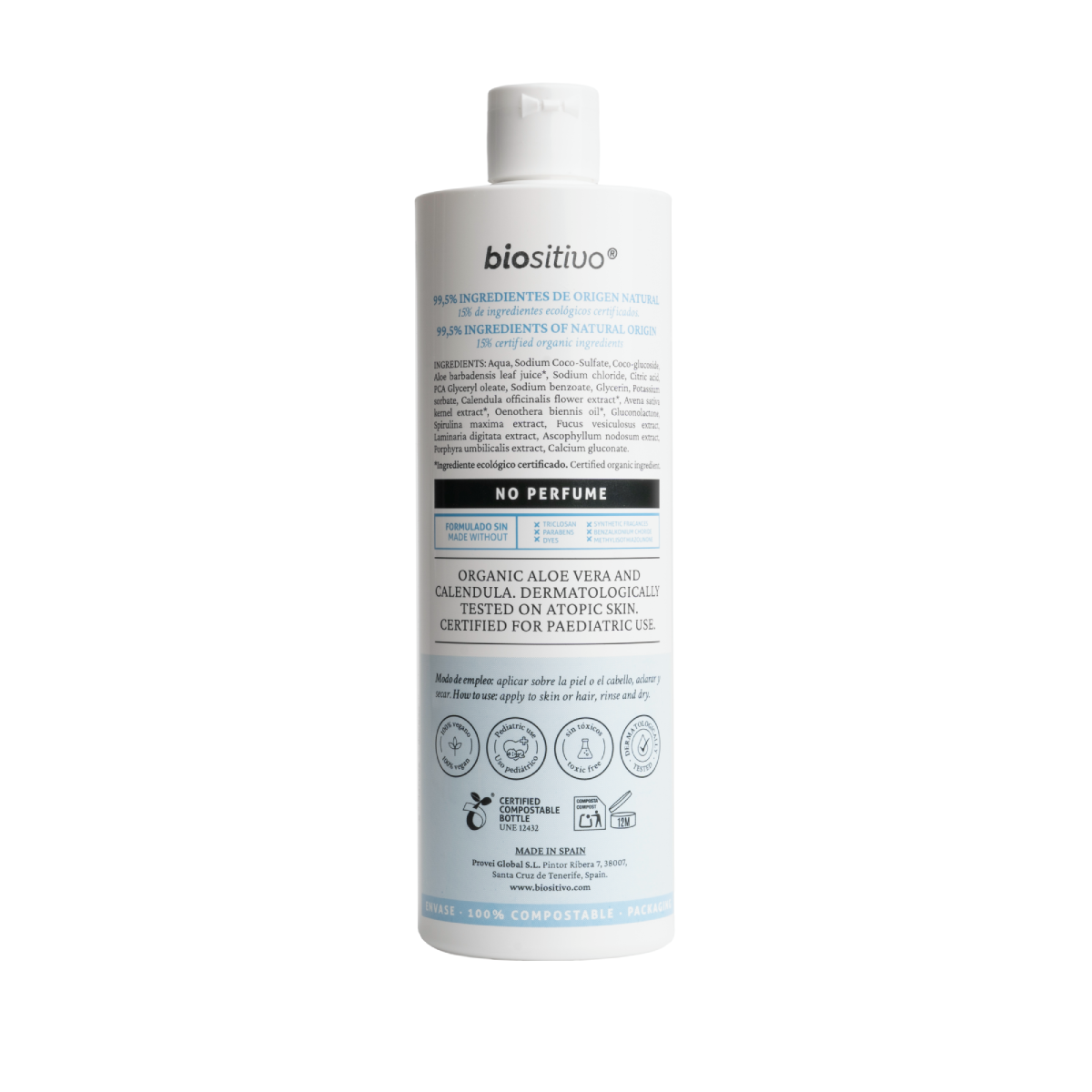 Biositivo Baby Gel de Banho e Champô 500ml