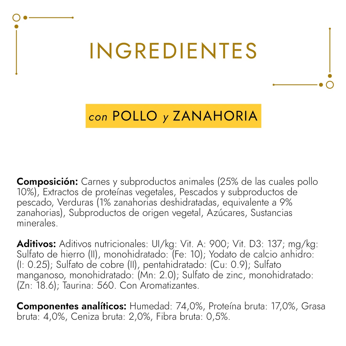 Ração Húmida GOURMET GOLD Torta de Frango e Cenoura 85 g