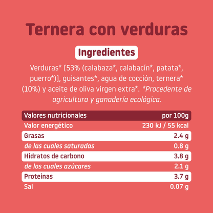 Smileat Carne e Vegetais Biológicos Pote +6 Meses 230g