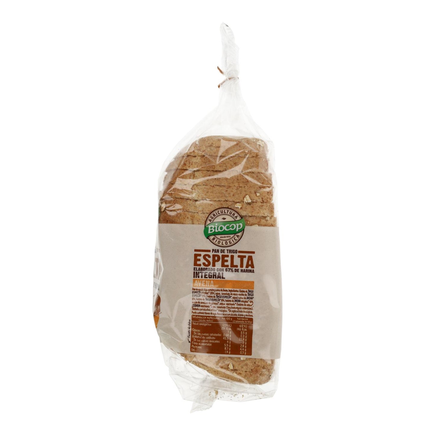 Pão Integral de Espelta e Aveia Biocop Biológico 400 g