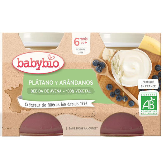 Iogurte Vegetal Aveia Banana e Mirtilo 2x130g