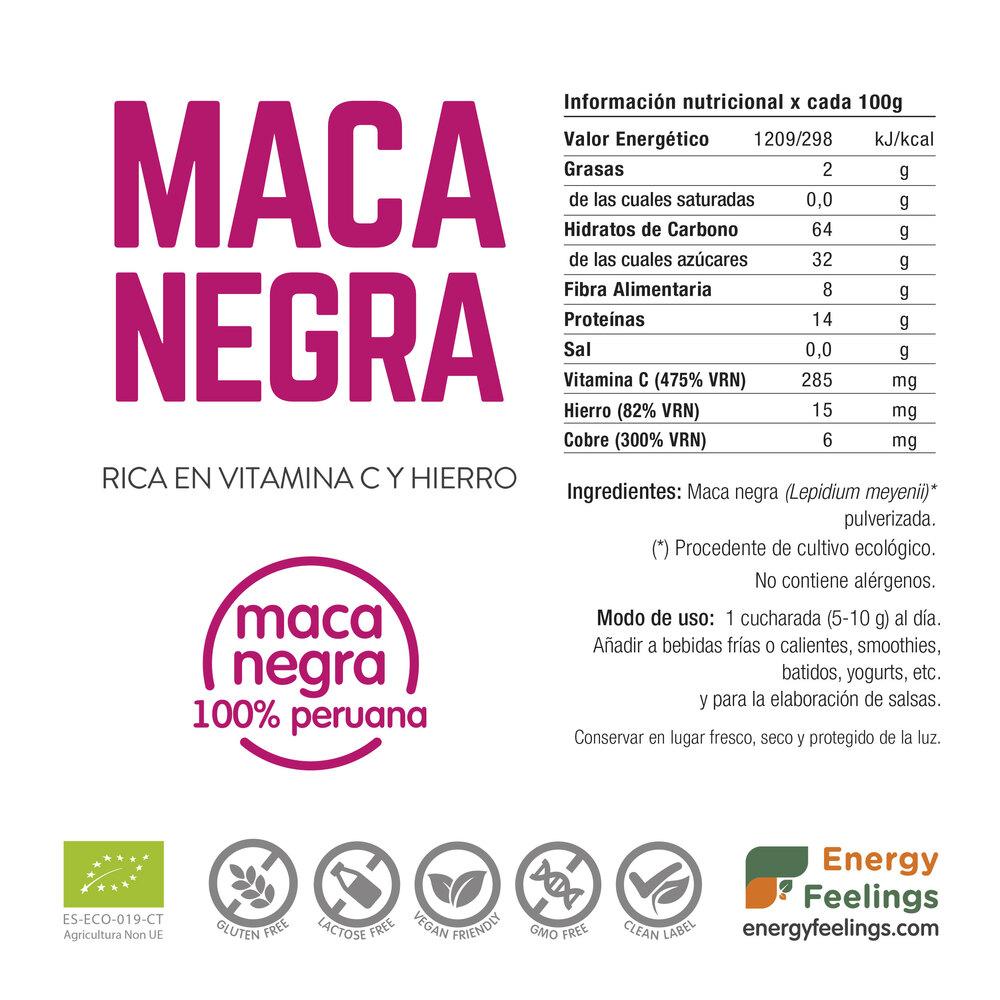Pó de Maca Preta ECO Energy Feelings 200 g