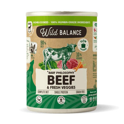 Wild Balance BARF Carne de Novilho Lata para Cães 400g