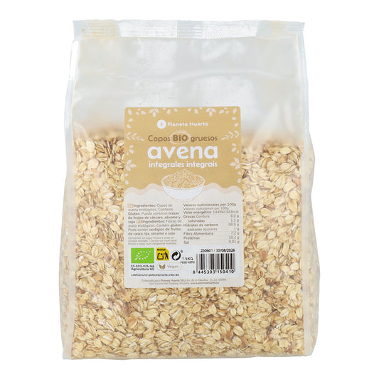 Flocos de Aveia Integral Grossos ECO Planeta Huerto 1,5 kg